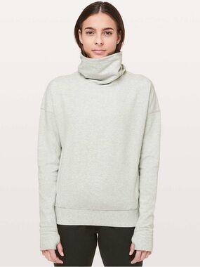 lululemon athletica Light Gray Turtleneck Sweater